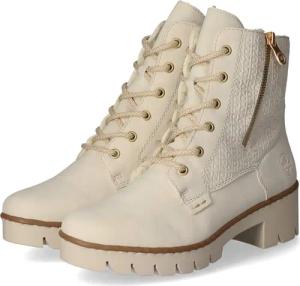 Rieker Winterstiefeletten für Damen - Gr. 41 - beige - Kunstleder