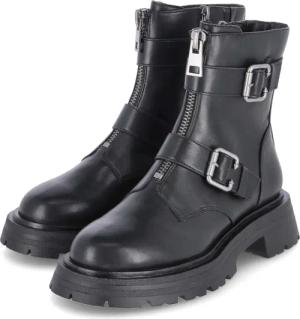 Tamaris Biker Boots für Damen im SALE - Gr. 37 - schwarz - Kunstleder