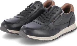 Rieker Low Sneaker für Herren - Gr. 42 - schwarz - Glattleder