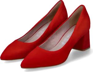 Tamaris Pumps für Damen - Gr. 38 - rot - Rauleder
