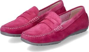 Sioux Mokassins CARMONA für Damen - Gr. 4 - pink - Rauleder