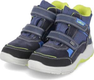 Lurchi Stiefeletten CROSS für Jungen im SALE - Gr. 25 - blau - Synthetik, Leder & Textil