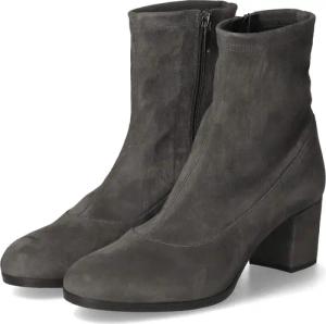 42Plus Stiefeletten für Damen im SALE - Gr. 42 - grau - Rauleder