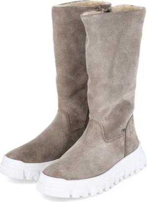 Richter Winterstiefel für Mädchen im SALE - Gr. 38 - beige - Rauleder
