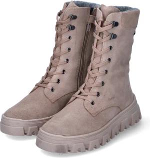 Richter Winterstiefeletten für Mädchen im SALE - Gr. 34 - beige - Rauleder