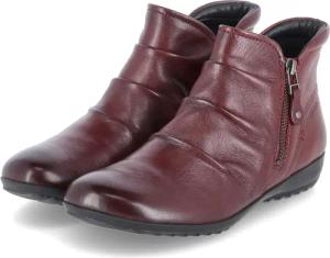 Josef Seibel Stiefeletten NALY 41 für Damen - Gr. 42 - rot - Leder,Glattleder
