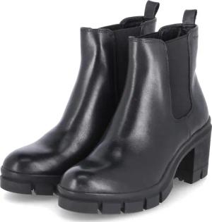 Tamaris Chelsea Boots für Damen im SALE - Gr. 40 - schwarz - Synthetik, Leder & Textil