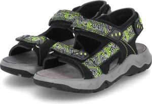 Lurchi Outdoorsandalen ODONO für Jungen im SALE - Gr. 34 - schwarz - Textil & Synthetik