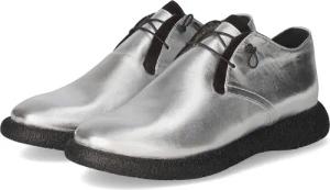 Donna Carolina Halbschuhe LAVA für Damen - Gr. 40 - silber - Leder,Glattleder