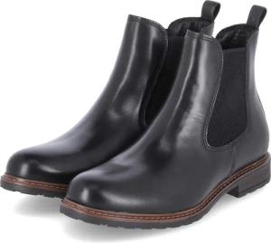 Tamaris Chelsea Boots für Damen im SALE - Gr. 37 - schwarz - Leder & Textil
