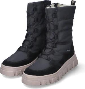 Richter Winterstiefeletten für Mädchen im SALE - Gr. 36 - schwarz - Leder & Textil