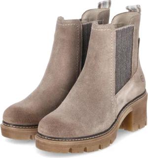 Tamaris Chelsea Boots für Damen im SALE - Gr. 39 - taupe - Rauleder