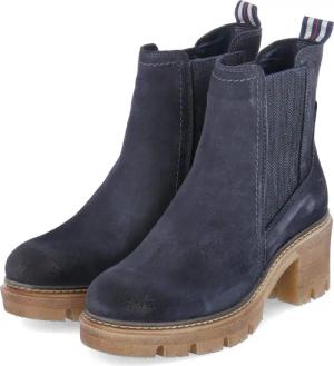 Tamaris Chelsea Boots für Damen im SALE - Gr. 42 - blau - Rauleder