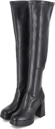 Tamaris Overknee-Stiefel für Damen im SALE - Gr. 37 - schwarz - Kunstleder