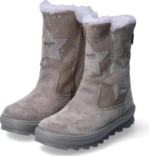 Superfit Winterstiefeletten FLAVIA für Mädchen im SALE - Gr. 31 - beige - Leder & Textil
