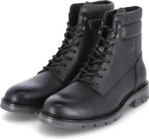 Tommy Jeans Schnürboots für Herren im SALE - Gr. 40 - schwarz - Glattleder