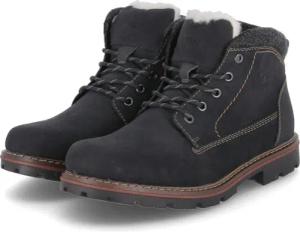 Rieker Winterboots für Herren - Gr. 41 - schwarz - Kunstleder