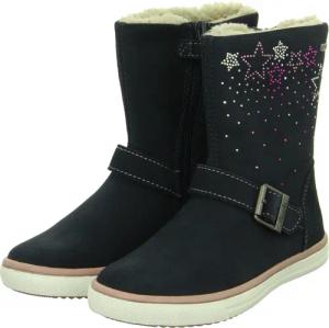 Lurchi Stiefeletten für Mädchen im SALE - Gr. 26 - blau - Rauleder