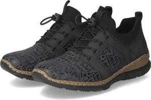Rieker Low Sneaker für Damen - Gr. 40 - grau - Textil & Synthetik