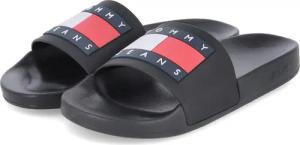 Tommy Jeans Badelatschen POOL SLIDE ESS für Herren - Gr. 45 - schwarz - Synthetik