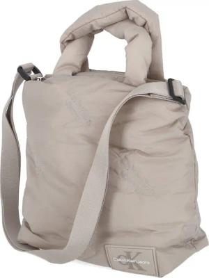 Calvin Klein Jeans PUFFY AOP NS CROSSBODY TOTE23 im SALE - beige - Textil