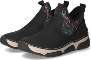Rieker Slip-On Sneaker für Damen - Gr. 38 - schwarz - Textil & Synthetik