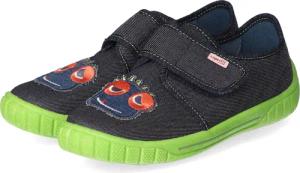 Superfit Hausschuhe BILL für Jungen im SALE - Gr. 26 - blau - Textil