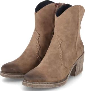 Rieker Westernstiefeletten für Damen - Gr. 41 - braun - Synthetik,Synthetik / Kunststoff