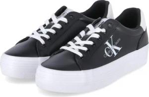 Calvin Klein Jeans Low Sneaker für Damen - Gr. 42 - schwarz - Glattleder