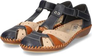 Rieker Halbschuhe für Damen - Gr. 37 - blau - Synthetik