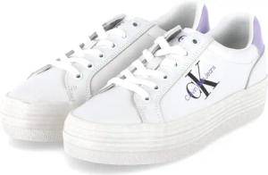 Calvin Klein Jeans Low Sneaker für Damen - Gr. 41 - weiß - Glattleder