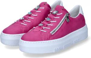 Rieker Halbschuhe für Damen - Gr. 41 - pink - Kunstleder
