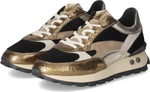 Floris van Bommel Low Sneaker BLOKKI für Damen - Gr. 40 - gold - Leder,Rauleder