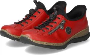 Rieker Slipper READY 2GO für Damen - Gr. 40 - rot - Textil & Synthetik