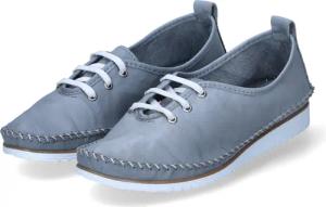 Andrea Conti Schnürschuhe für Damen - Gr. 40 - grau - Glattleder
