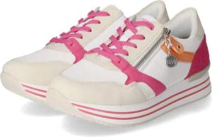 Remonte Low Sneaker für Damen - Gr. 36 - weiß - Leder und Synthetik
