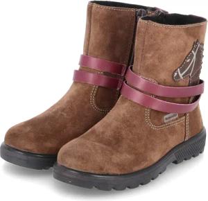 Ricosta Stiefeletten FRIDA für Mädchen im SALE - Gr. 25 - braun - Rauleder