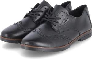 Rieker Halbschuhe für Damen - Gr. 37 - schwarz - Leder,Glattleder