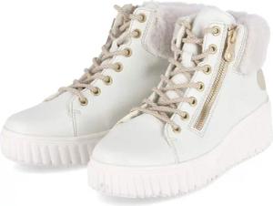 Rieker Winterstiefeletten für Damen - Gr. 37 - weiß - Synthetik