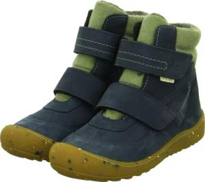 Ricosta Stiefeletten WOOD für Mädchen im SALE - Gr. 32 - blau - Leder