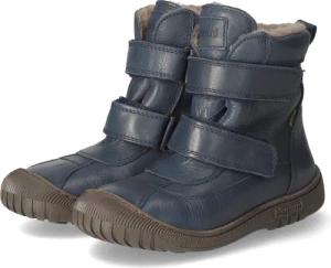 bisgaard Winterstiefel ELLIS für Jungen im SALE - Gr. 25 - blau - Glattleder