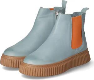 Andrea Conti Stiefeletten für Damen - Gr. 41 - grün - Leder
