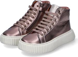 bisgaard Schnürstiefeletten DEBBI I für Mädchen im SALE - Gr. 33 - bronze - Glattleder