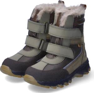bisgaard Winterstiefeletten EDDIE TEX für Jungen im SALE - Gr. 32 - grün - Leder & Textil