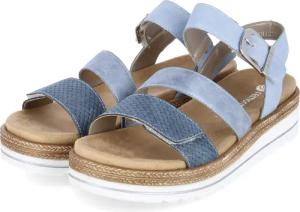Remonte Sandalen für Damen - Gr. 38 - blau - Kunstleder