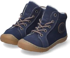 Ricosta Stiefeletten GEORGIE für Jungen im SALE - Gr. 26 - blau - Glattleder