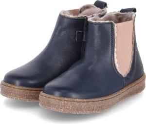 bisgaard Winterstiefeletten SIGGI LAMB für Mädchen im SALE - Gr. 24 - blau - Glattleder