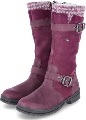 Däumling Winterstiefel für Mädchen im SALE - Gr. 32 - rosa - Rauleder