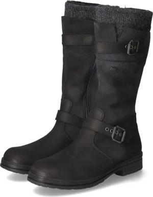 Däumling Winterstiefel für Mädchen im SALE - Gr. 31 - blau - Rauleder