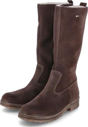 Däumling Winterstiefel für Mädchen im SALE - Gr. 36 - braun - Rauleder